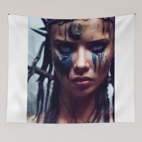 Item preview,  Viking  Woman Warrior Princess – Female Portrait Of A Viking  Woman Princess Warrior |Midjourney AI Generated Art designed and sold by MadeByRobots.