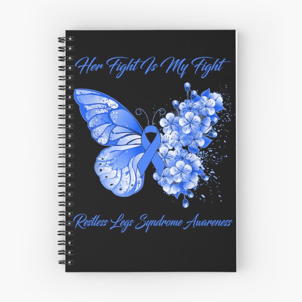 Item preview, Her Fight Is My Fight Restless Legs Syndrome Awareness Butterfly Ribbon Gifts designed and sold by Adropine.