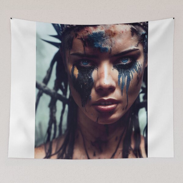 Item preview,  Viking  Woman Warrior Princess – Female Portrait Of A Viking  Woman Princess Warrior |Midjourney AI Generated Art designed and sold by MadeByRobots.