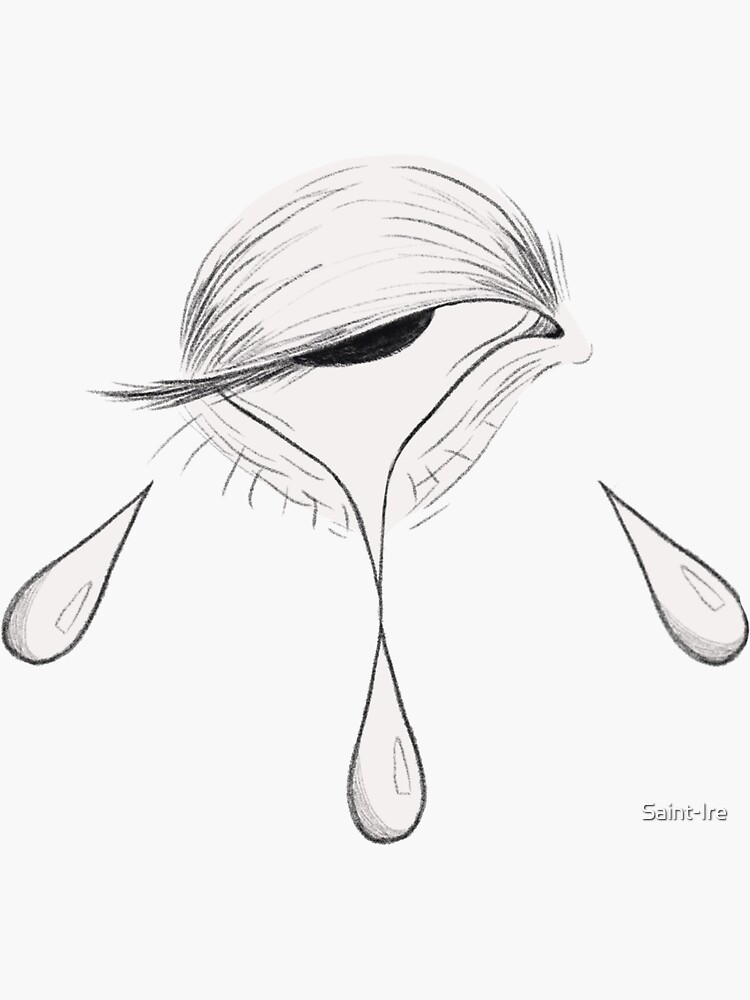 "Crying Angel eye" Sticker for Sale by SaintIre Redbubble