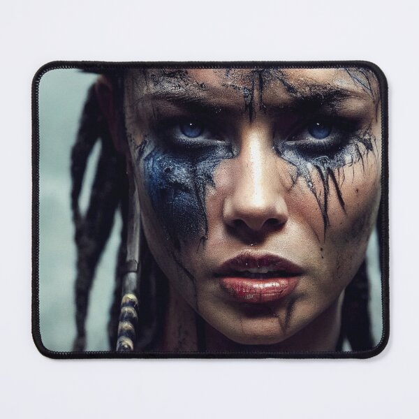 Item preview, Viking Woman Warrior Princess – Female Portrait Of A Viking Woman Princess Warrior |Midjourney AI Generated Art designed and sold by MadeByRobots.