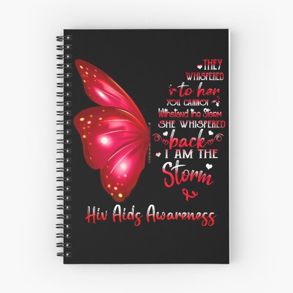 Item preview, She Whispered Back I Am The Storm Hiv Aids Awareness Butterfly designed and sold by frechettee.