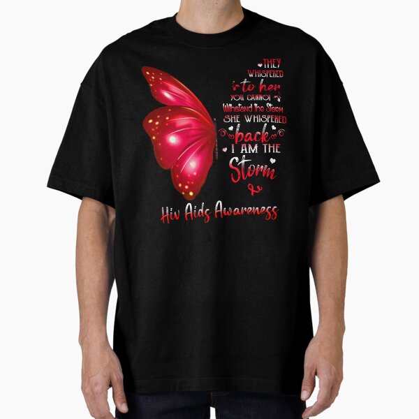 Item preview, She Whispered Back I Am The Storm Hiv Aids Awareness Butterfly designed and sold by frechettee.