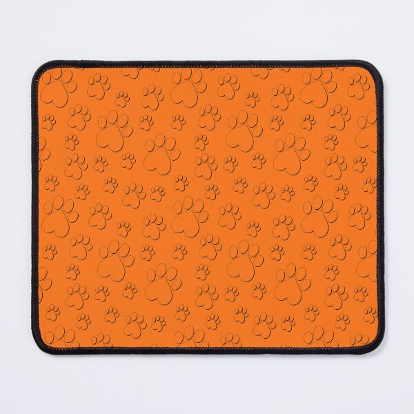 Item preview, Orange Paw Pattern - Heart Paws with Outline designed and sold by 8PawsStudio.