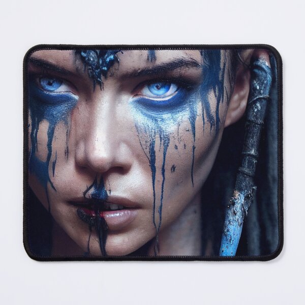 Item preview, Viking Woman Warrior Princess – Female Portrait Of A Viking Woman Princess Warrior |Midjourney AI Generated Art designed and sold by MadeByRobots.