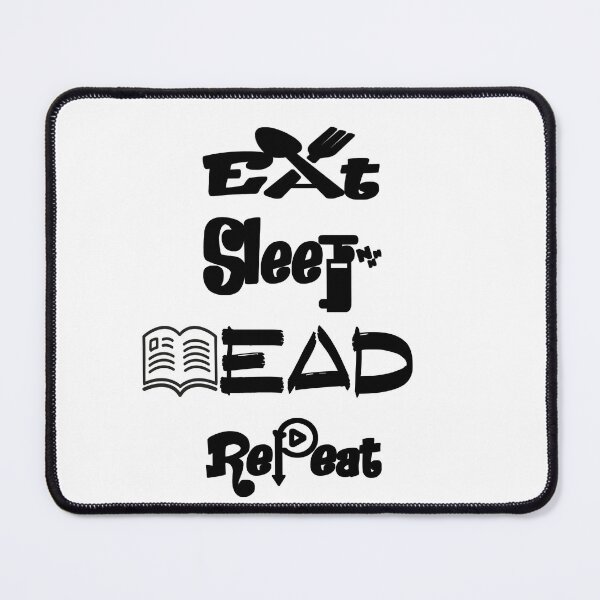 Item preview, Eat sleep read repeat, V2, designed and sold by Chakilogy.