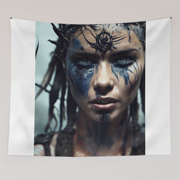 Item preview, Viking  Woman Warrior Princess – Female Portrait Of A Viking  Woman Princess Warrior |Midjourney AI Generated Art designed and sold by MadeByRobots.