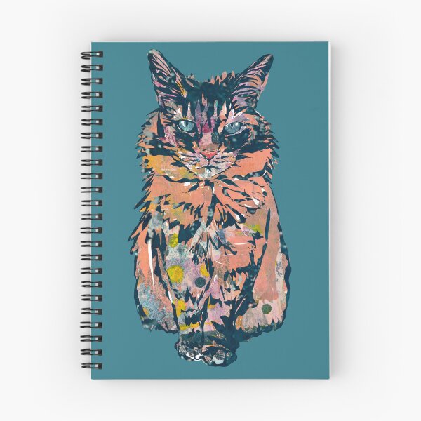 Item preview, Navy Coral Polka Dot Kitty Cat  designed and sold by ginaisarty.