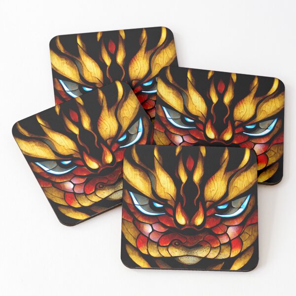 Item preview, Japanese Stained Glass Dragon - 2 designed and sold by MrVPhotography.