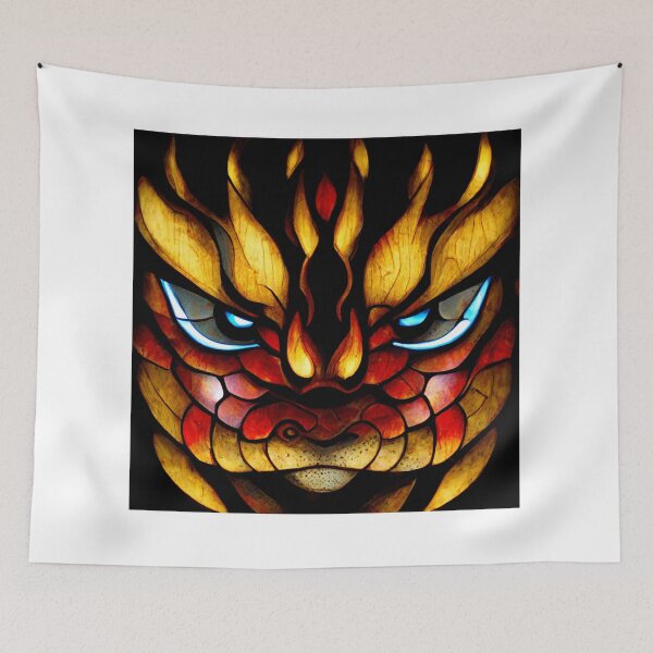Item preview, Japanese Stained Glass Dragon - 2 designed and sold by MrVPhotography.