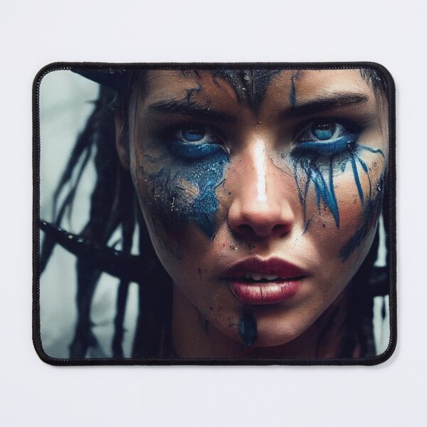 Item preview, Viking Woman Warrior Princess – Female Portrait Of A Viking Woman Princess Warrior |Midjourney AI Generated Art designed and sold by MadeByRobots.