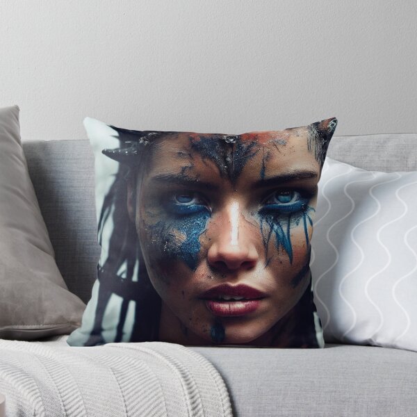 Item preview, Viking  Woman Warrior Princess – Female Portrait Of A Viking  Woman Princess Warrior |Midjourney AI Generated Art designed and sold by MadeByRobots.