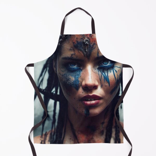 Item preview, Viking  Woman Warrior Princess – Female Portrait Of A Viking  Woman Princess Warrior |Midjourney AI Generated Art designed and sold by MadeByRobots.
