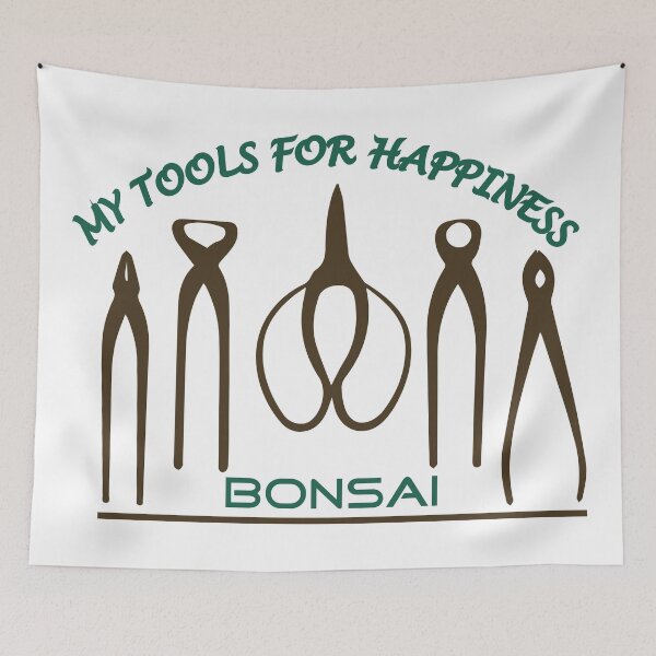 Item preview, MY TOOLS FOR HAPPINESS BONSAI designed and sold by BeCoolByHarun.