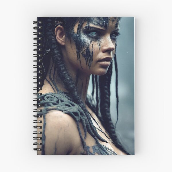Item preview, Viking  Woman Warrior Princess – Female Portrait Of A Viking  Woman Princess Warrior |Midjourney AI Generated Art designed and sold by MadeByRobots.