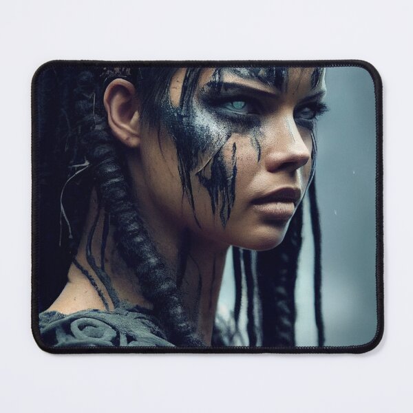 Item preview, Viking Woman Warrior Princess – Female Portrait Of A Viking Woman Princess Warrior |Midjourney AI Generated Art designed and sold by MadeByRobots.