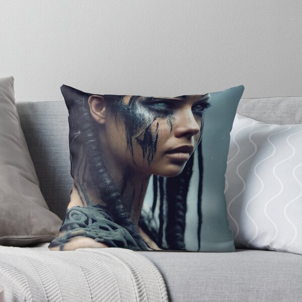Item preview, Viking  Woman Warrior Princess – Female Portrait Of A Viking  Woman Princess Warrior |Midjourney AI Generated Art designed and sold by MadeByRobots.