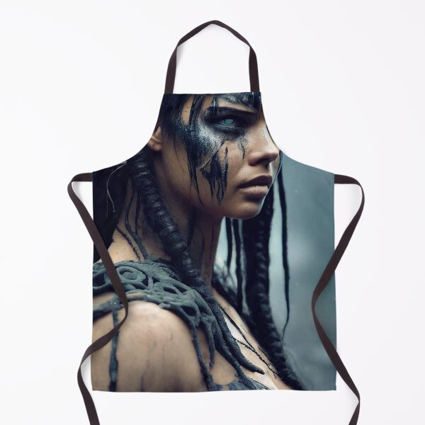 Item preview, Viking  Woman Warrior Princess – Female Portrait Of A Viking  Woman Princess Warrior |Midjourney AI Generated Art designed and sold by MadeByRobots.