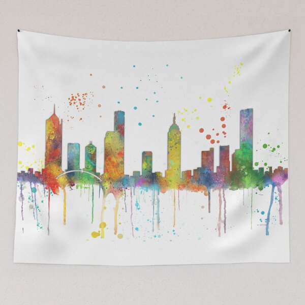 Item preview, Melbourne, Victoria Skyline  designed and sold by Marlene Watson-Hall.