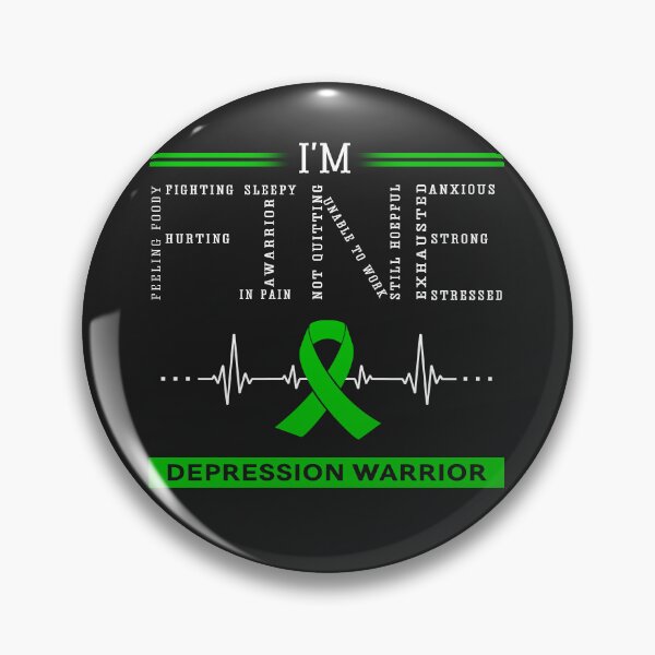 Item preview, I'm Fine Depression Warrior Support Depression Awareness Gifts designed and sold by rechardtee.