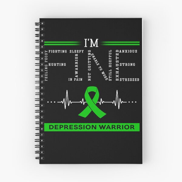 Item preview, I'm Fine Depression Warrior Support Depression Awareness Gifts designed and sold by rechardtee.