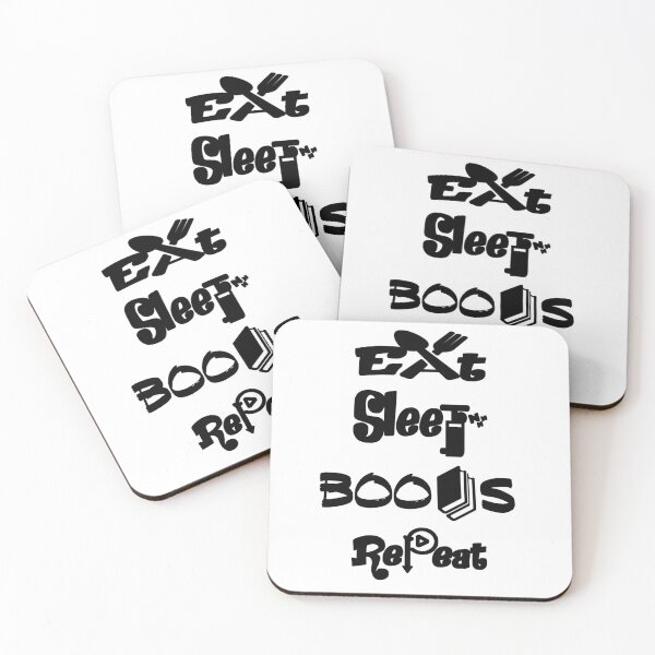 Item preview, Eat sleep books repeat, V2.  designed and sold by Chakilogy.