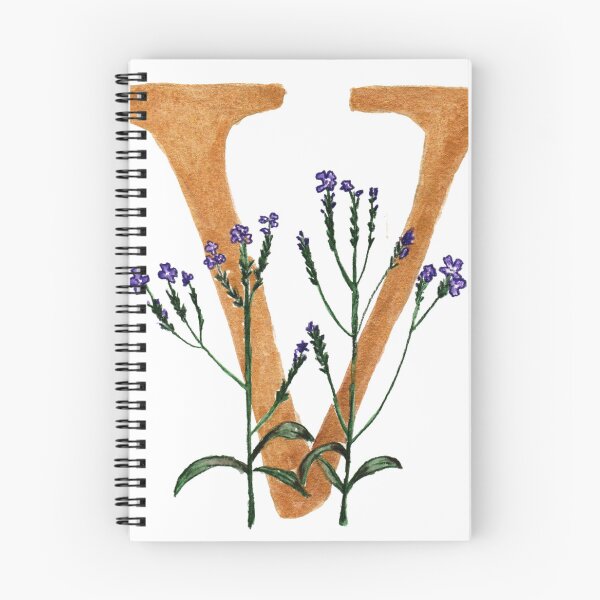 Item preview, floral letter v designed and sold by ninalatorre.