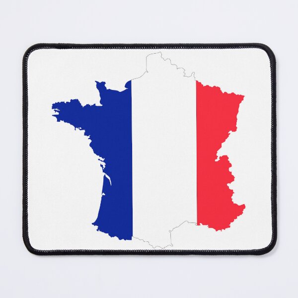 Item preview, France map flag designed and sold by hrcdesign.