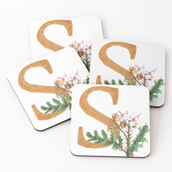 Item preview, floral letter S designed and sold by ninalatorre.