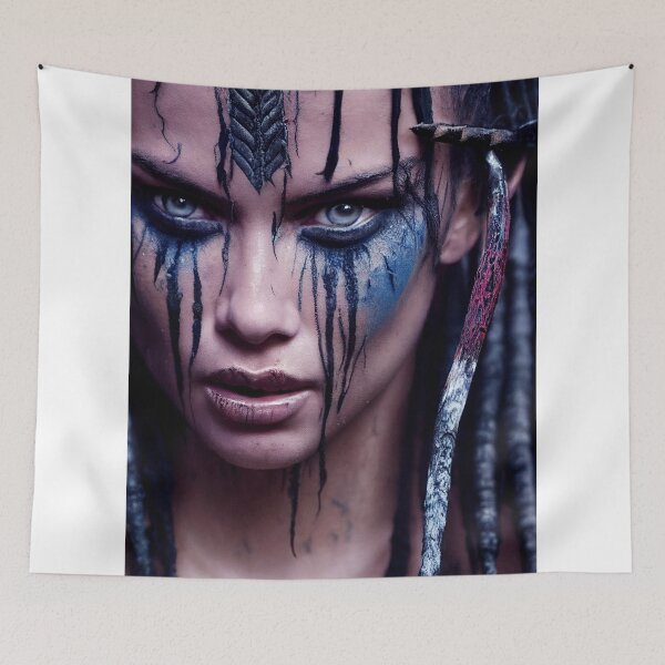 Item preview, Viking Woman Warrior Princess – Female Portrait Of A Viking  Woman Princess Warrior |Midjourney AI Generated Art designed and sold by MadeByRobots.