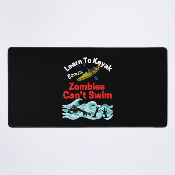 Item preview, Learn to Kayak Because Zombies Can't Swim - Halloween designed and sold by MugsAndDuds.