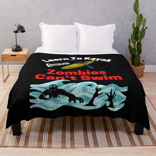 Item preview, Learn to Kayak Because Zombies Can't Swim - Halloween designed and sold by MugsAndDuds.
