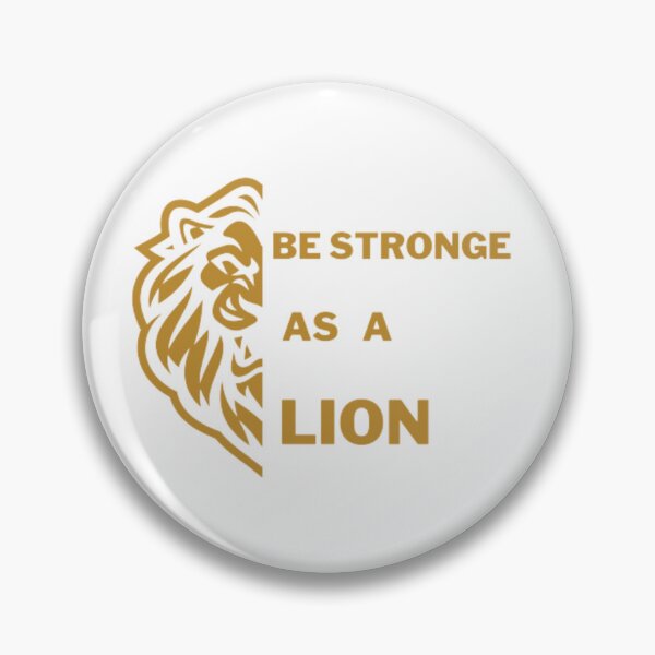 Item preview, Be Stronge As A Lion quote  designed and sold by doodelsart.