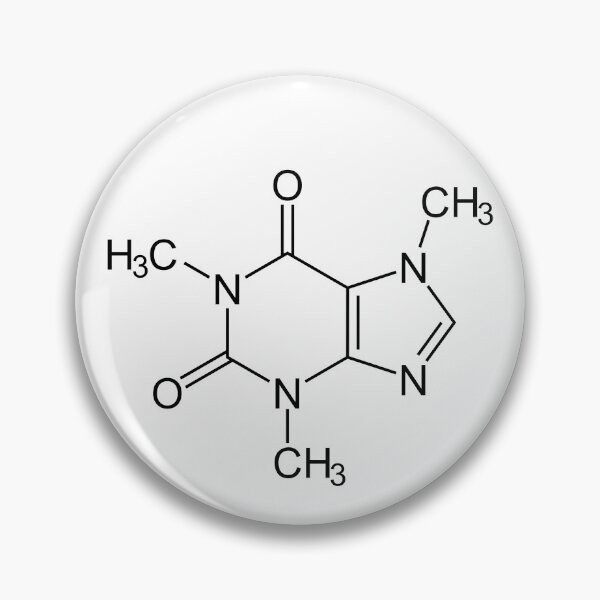 Item preview, caffeine molecule designed and sold by abroadDesigns.