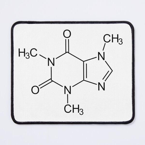 Item preview, caffeine molecule designed and sold by abroadDesigns.