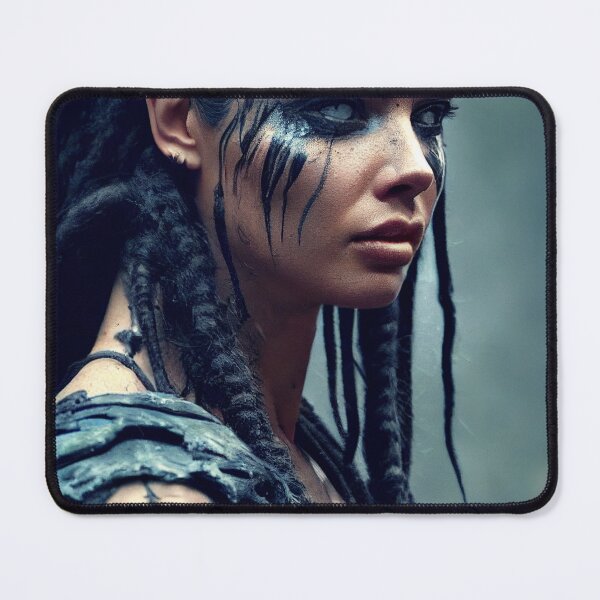 Item preview, Viking Woman Warrior Princess – Female Portrait Of A Viking Woman Princess Warrior |Midjourney AI Generated Art designed and sold by MadeByRobots.