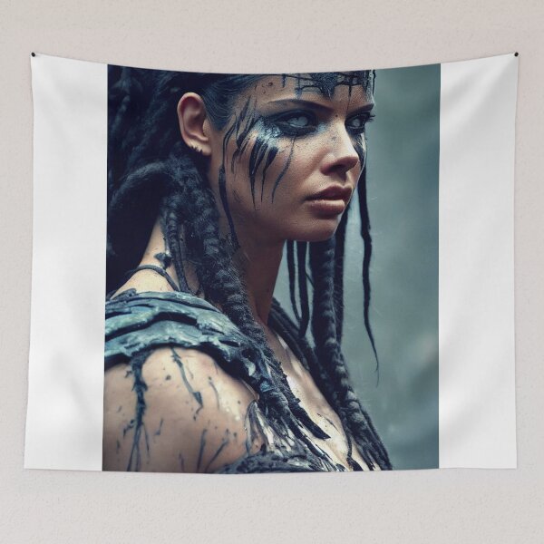 Item preview, Viking Woman Warrior Princess – Female Portrait Of A Viking  Woman Princess Warrior |Midjourney AI Generated Art designed and sold by MadeByRobots.