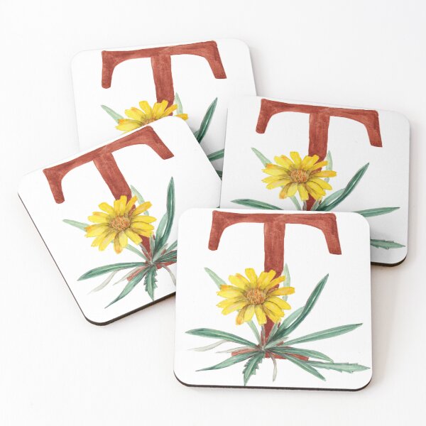 Item preview, floral letter t designed and sold by ninalatorre.