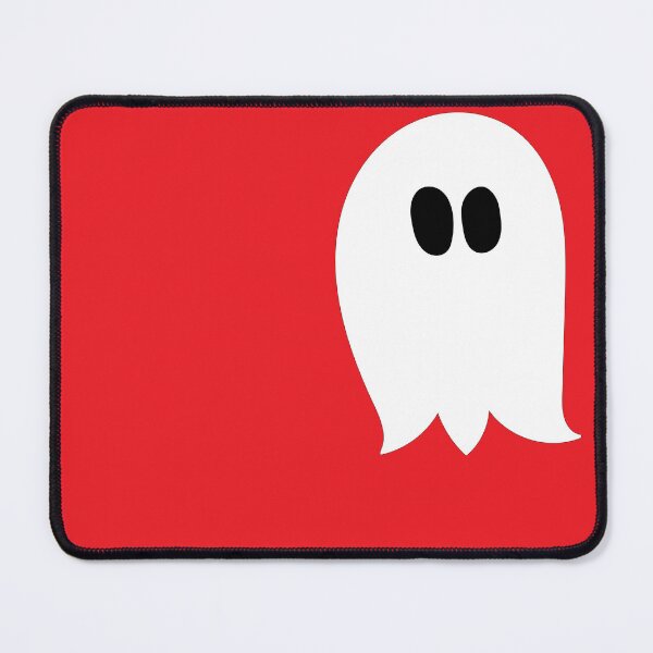 Item preview, Cute ghost cartoon in a red frame designed and sold by AngelDawnDesign.