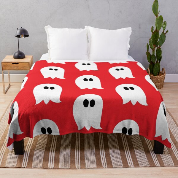 Item preview, Cute ghost cartoon in a red frame designed and sold by AngelDawnDesign.