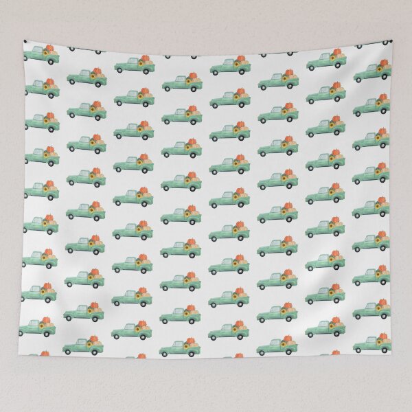 Item preview, Fall car full of pumpkins designed and sold by mollytakacs.