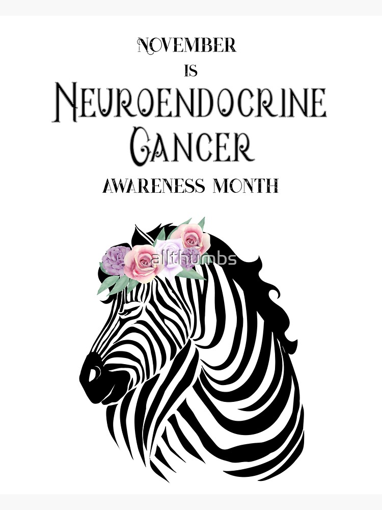 Net Neuroendocrine Carcinoid Cancer Awareness Zebra Ribbon Tank Top