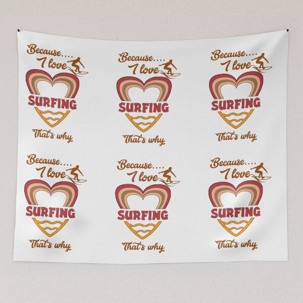 Item preview, Because I love surfing, that's why...  designed and sold by Chakilogy.