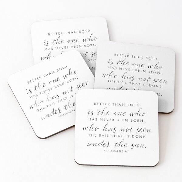 Item preview, Better to not be born designed and sold by Chris Corbin.
