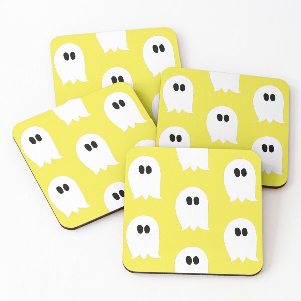 Item preview, Cute ghost cartoon in a yellow frame designed and sold by AngelDawnDesign.