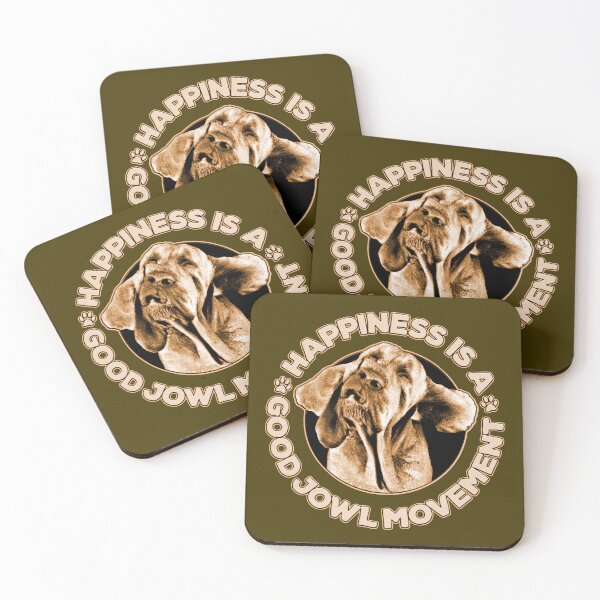 Item preview, Happiness is a Good Jowl Movement Funny Shaking Dog Head Quote designed and sold by CRHPOD20.