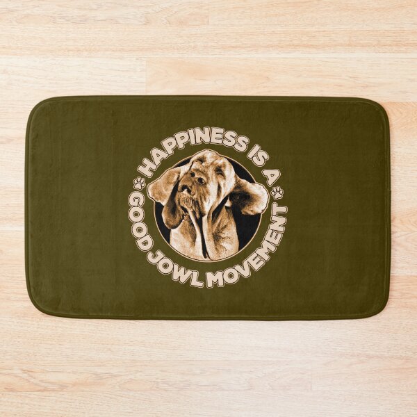 Item preview, Happiness is a Good Jowl Movement Funny Shaking Dog Head Quote designed and sold by CRHPOD20.