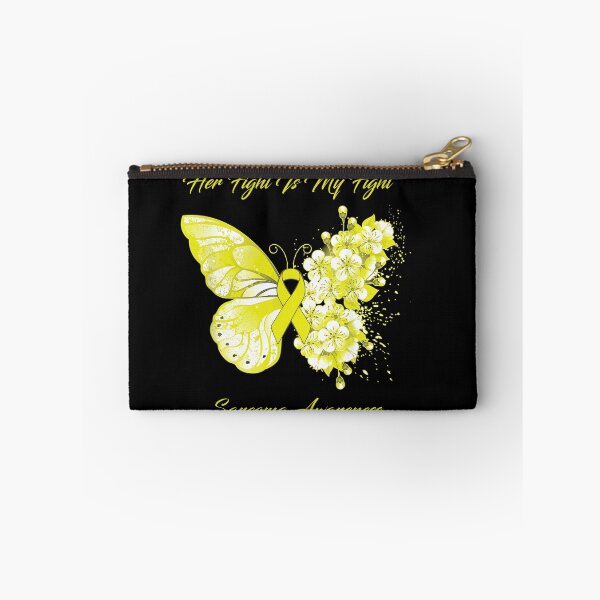 Item preview, Her Fight Is My Fight Sarcoma Awareness Butterfly Ribbon Gifts designed and sold by Adropine.