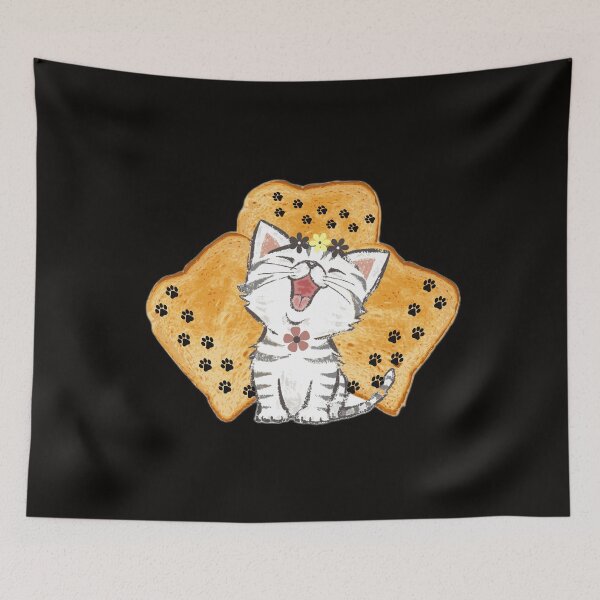 Item preview, cat flower toast designed and sold by Swagmode.