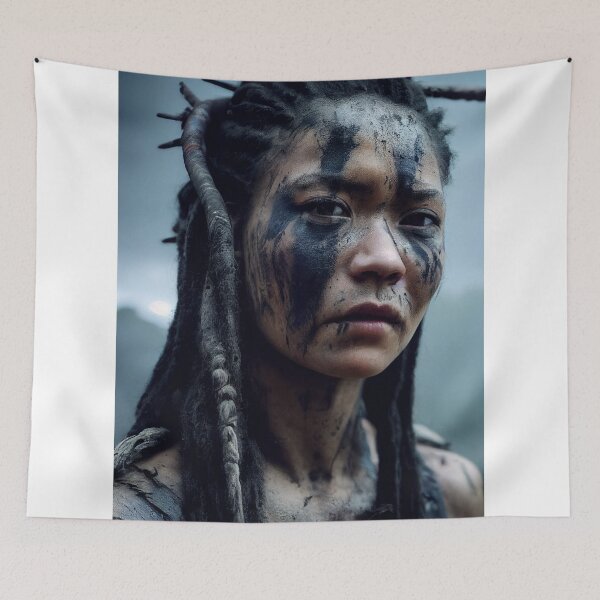 Item preview, Viking Woman Warrior Princess – Female Portrait Of A Viking  Woman Princess Warrior |Midjourney AI Generated Art designed and sold by MadeByRobots.